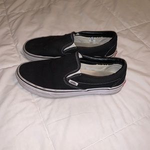 Black slip on vans